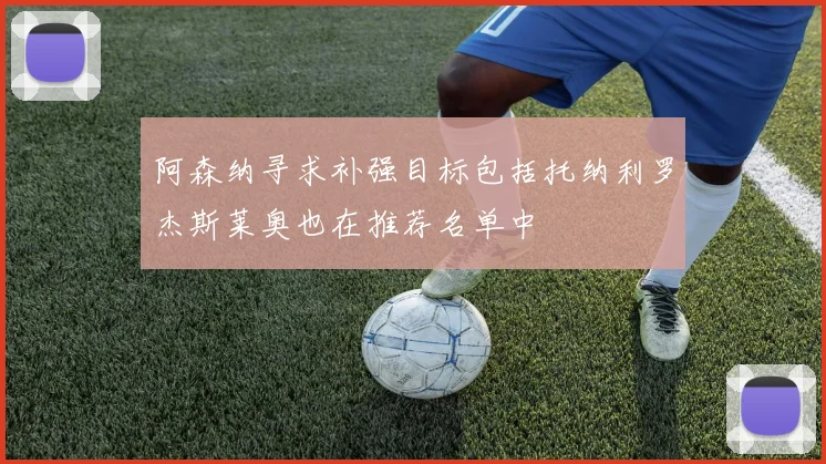 阿森纳寻求补强目标包括托纳利罗杰斯莱奥也在推荐名单中